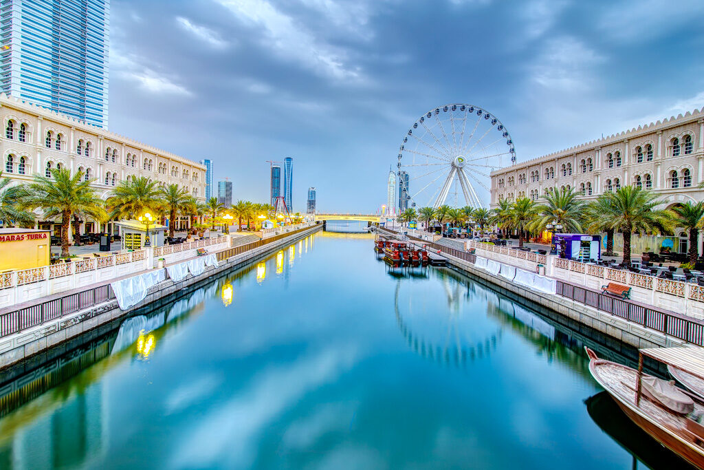 Traditional Islamic architecture and souqs in Sharjah, UAE