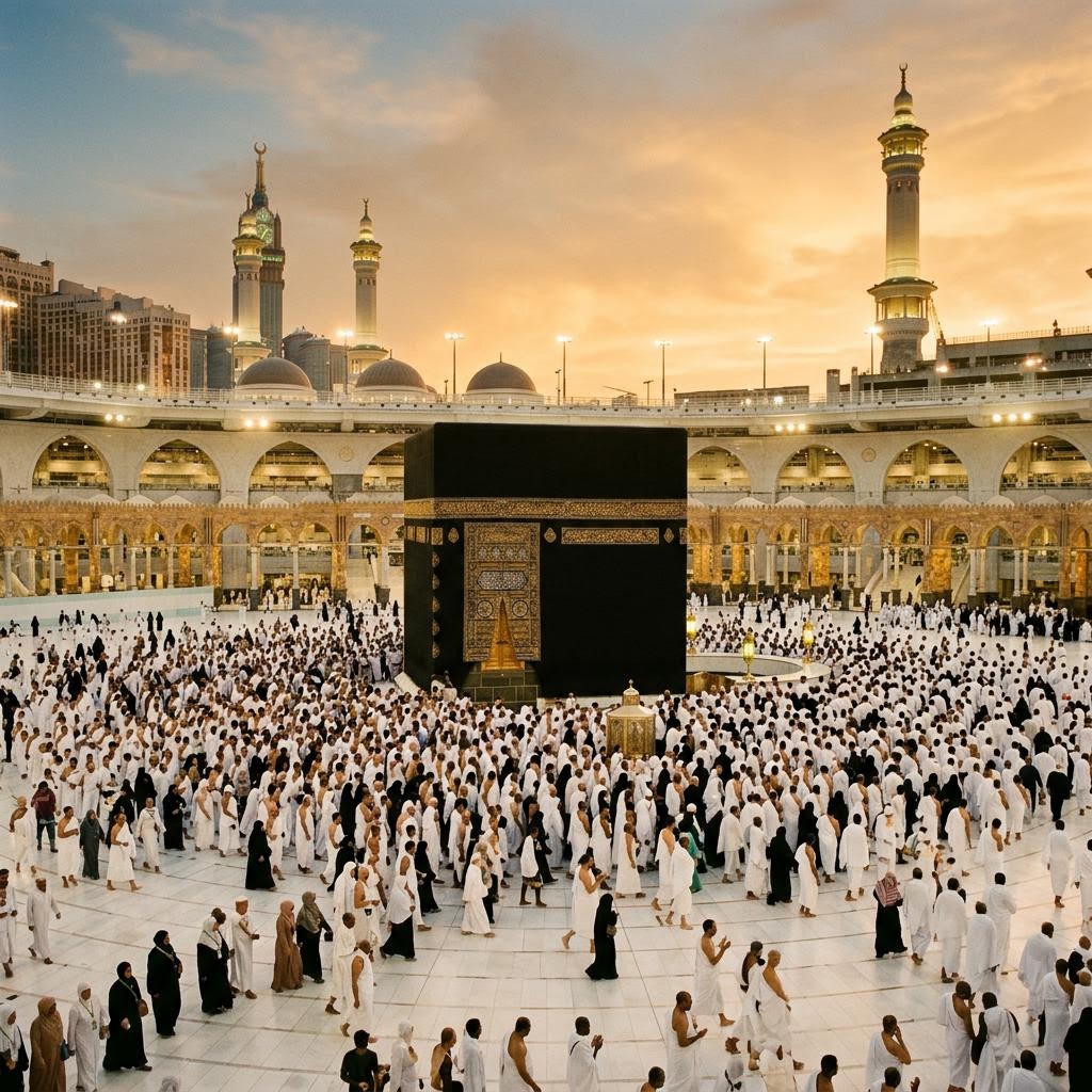 Kaaba at Masjid al-Haram, Mecca — Umrah and Hajj pilgrimage services